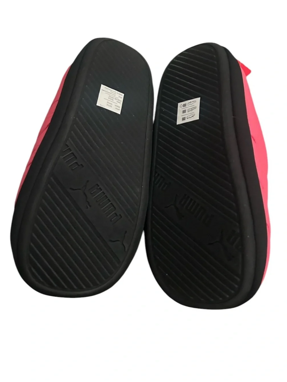 NWT Unisex Puma Scuff Junior + Slipper Size 6C Color Sunset Pink Puma Black
